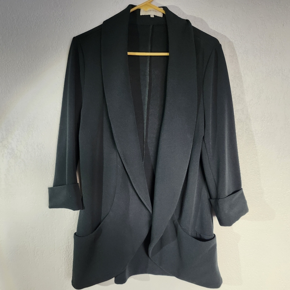 Dark Green Stretchy Blazer